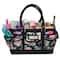 Everything Mary Black &#x26; Floral Deluxe Store &#x26; Tote Craft Organizer